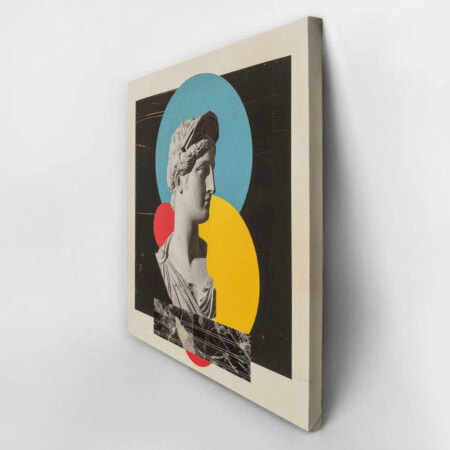 Πίνακας Τετράγωνος COLLAGE WITH SCULPTURE AND COLORFUL ELEMENTS - Αξιοθεατα και Ιστορια Sticky 3