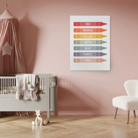 Πινακας σε καμβά CRAYONS COLORS - Παιδικοι και set