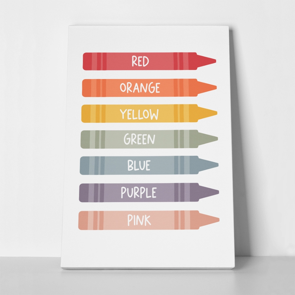 Πινακας σε καμβά CRAYONS COLORS