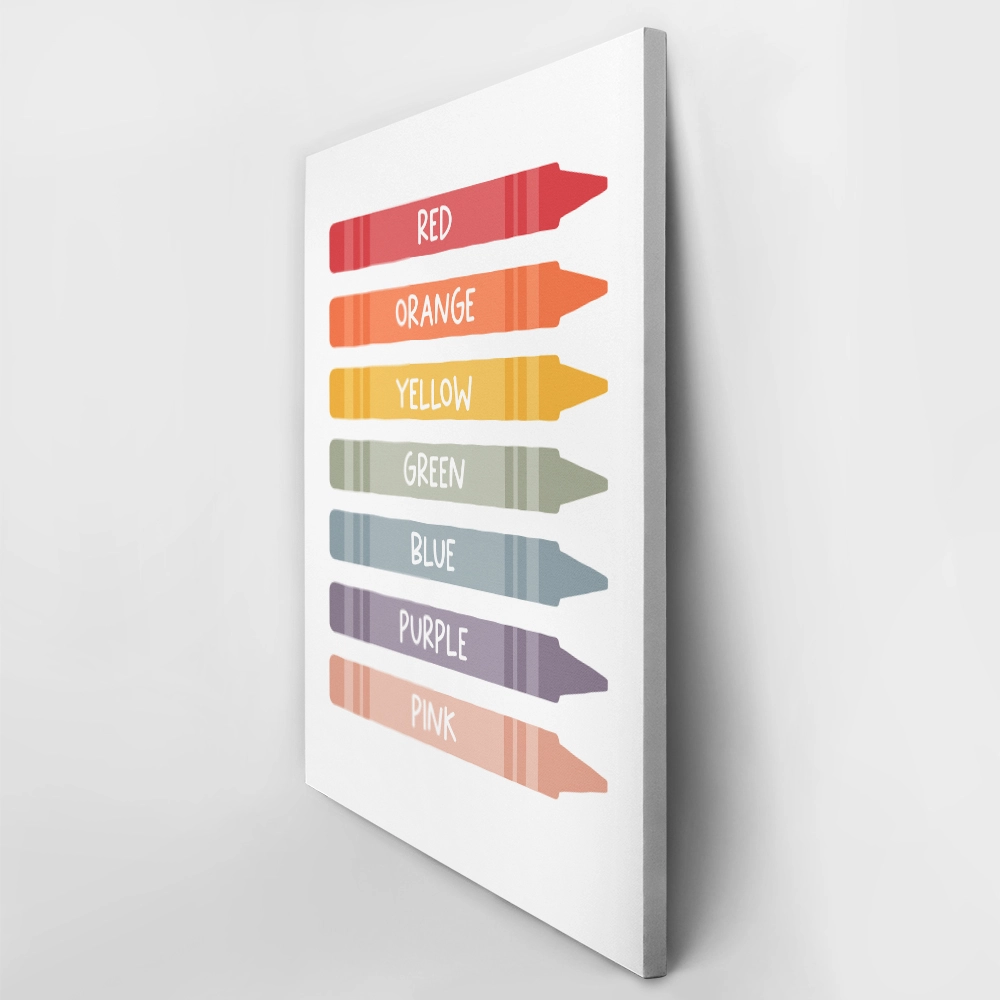 Πινακας σε καμβά CRAYONS COLORS