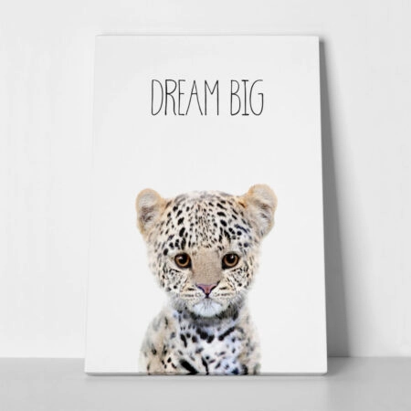 Πινακας σε καμβά CUTE LEOPARD - Παιδικοι και set Sticky 1