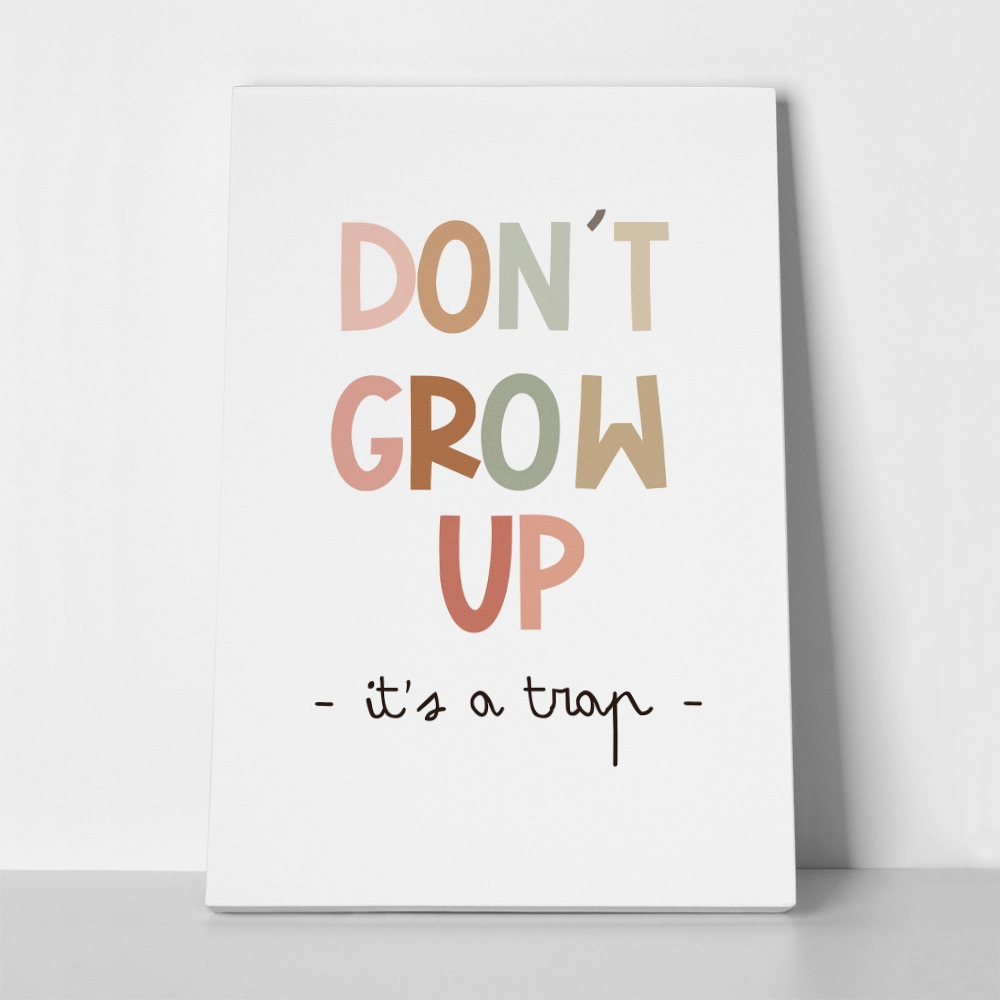 Πινακας σε καμβά DONT GROW UP