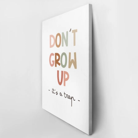 Πινακας σε καμβά DONT GROW UP - Παιδικοι και set Sticky 3