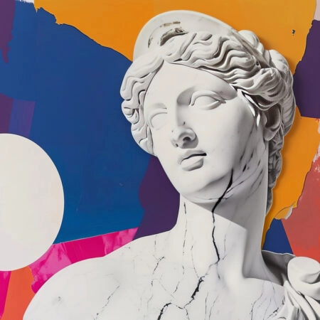 Πινακας σε καμβά FEMALE SCULPTURE COLLAGE - Αξιοθεατα και Ιστορια Sticky 5