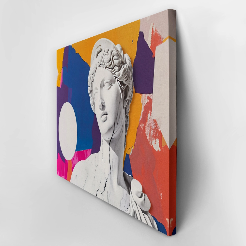 Πινακας σε καμβά FEMALE SCULPTURE COLLAGE