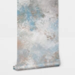 Αυτοκόλλητη Ταπετσαρία τοίχου GREY AND BLUE STONE TEXTURE