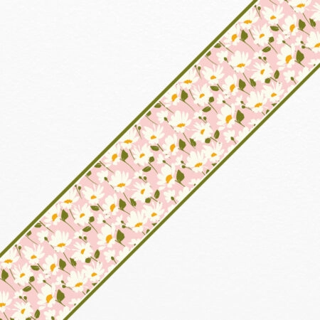 Μπορντούρα τοίχου HAND DRAWN CHAMOMILE - Floral Μπορντουρες Sticky 1