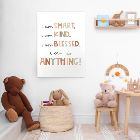 Πινακας σε καμβά I AM SMART - Παιδικοι και set