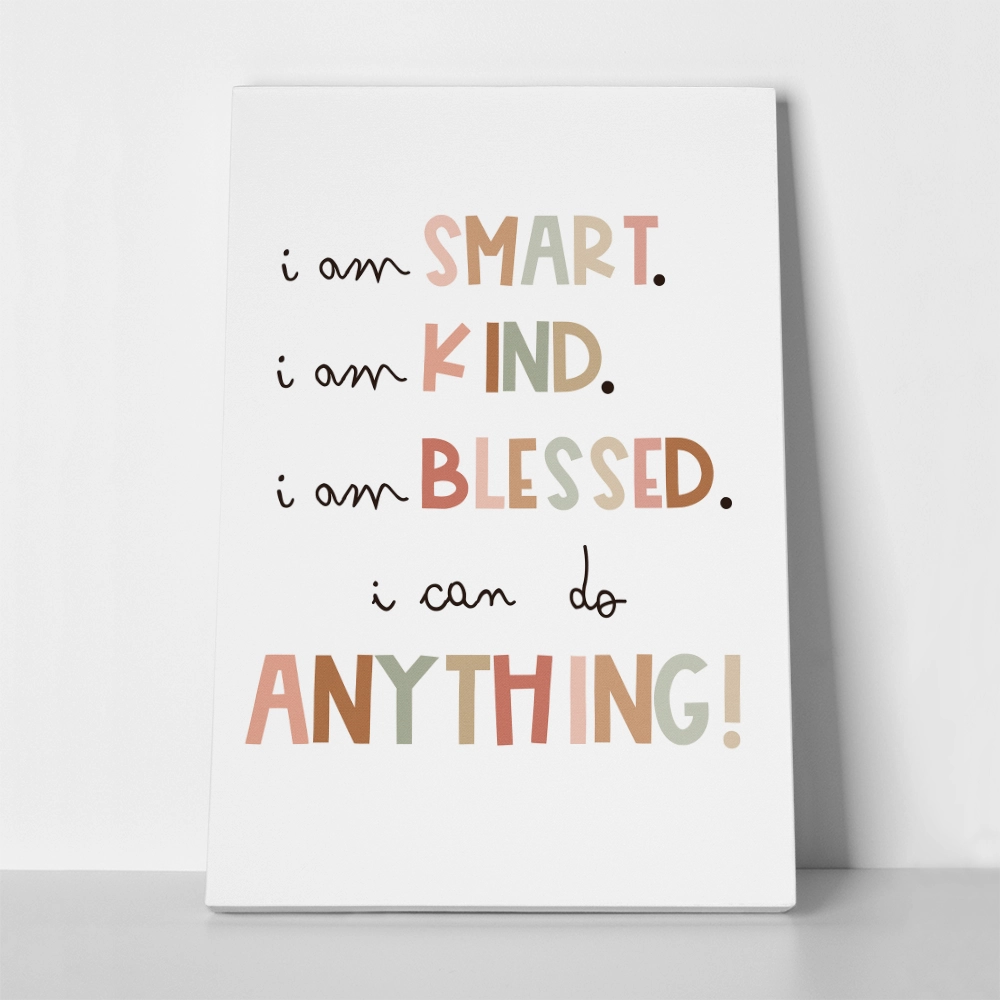 Πινακας σε καμβά I AM SMART