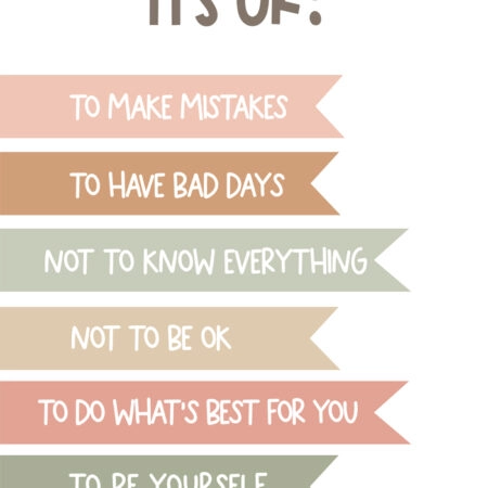 Πινακας σε καμβά ITS OK - Παιδικοι και set Sticky 5