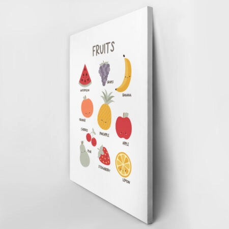 Πινακας σε καμβά KID FRUITS - Παιδικοι και set Sticky 3
