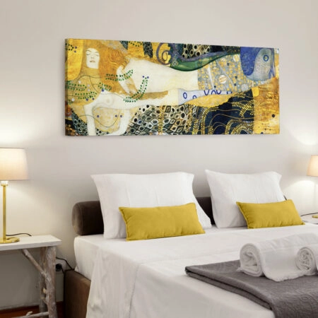 Πίνακας Πανοραμικός Σε Καμβά KLIMT – WATER SERPENTS I - Gustav Klimt