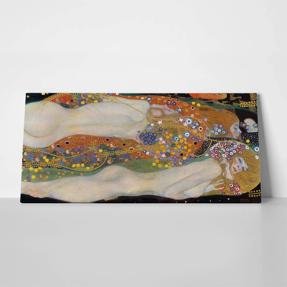 Πίνακας σε καμβά KLIMT-WATER SERPENTS II