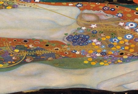 Πίνακας σε καμβά KLIMT-WATER SERPENTS II - Gustav Klimt Sticky 6