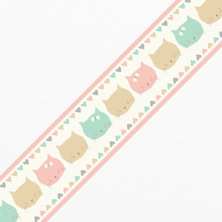 Μπορντούρα τοίχου LITTLE PASTEL CATS - Παιδικες μπορντουρες Sticky 1