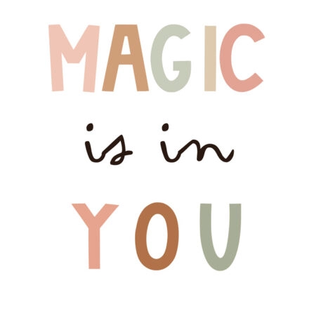 Πινακας σε καμβά MAGIC IS IN YOU - Παιδικοι και set Sticky 5