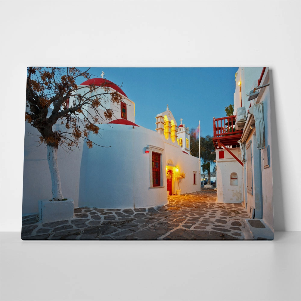 Πινακας σε καμβά MYKONOS CHURCH