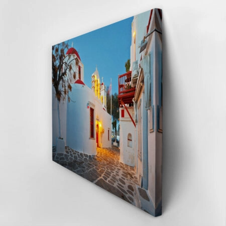 Πινακας σε καμβά MYKONOS CHURCH - Νησια Sticky 2