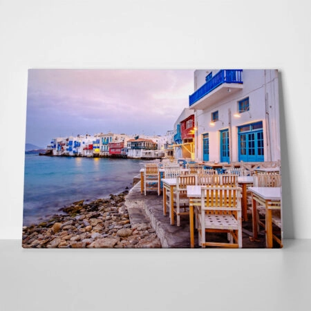 Πινακας σε καμβά MYKONOS SUNRISE - Νησια