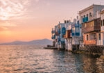 Πινακας σε καμβά MYKONOS SUNSET