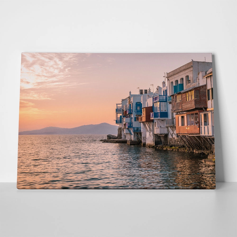 Πινακας σε καμβά MYKONOS SUNSET