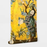 Αυτοκόλλητη Ταπετσαρία τοίχου NATURE IN GOLD