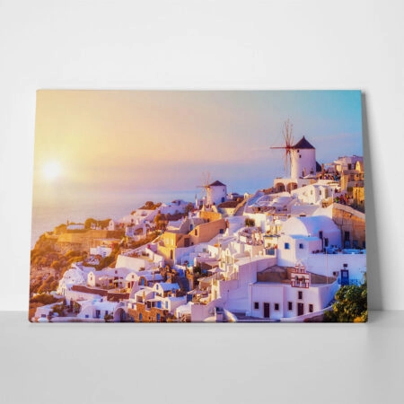 Πινακας σε καμβά OIA SANTORINI 3 - Νησια