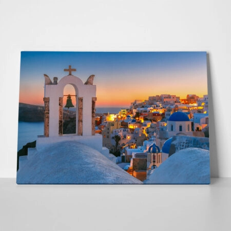 Πινακας σε καμβά OIA SANTORINI 6 - Νησια