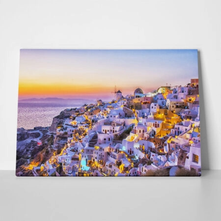 Πινακας σε καμβά OIA SANTORINI 7 - Νησια