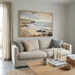 Πινακας σε καμβά PAINTING OF THE  SEASCAPE WITH ROCK SHORE