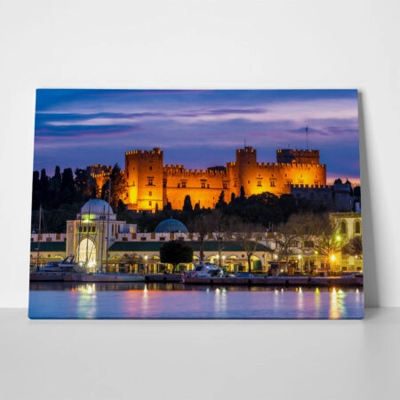 Πινακας σε καμβά PALACE OF RHODES 2 - Αξιοθεατα και Ιστορια
