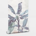 Αυτοκόλλητη Ταπετσαρία τοίχου PASTEL BANANA LEAVES