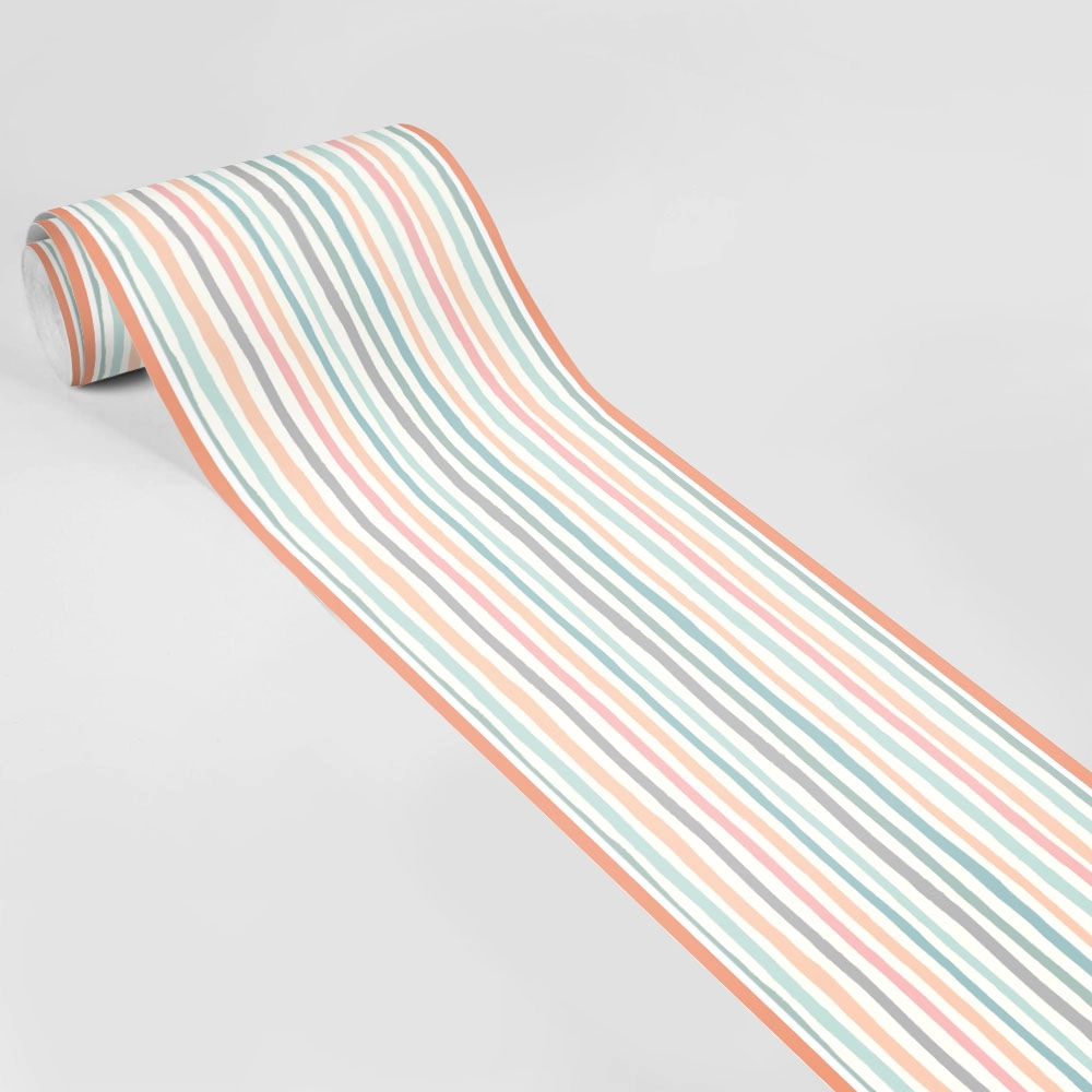 Μπορντούρα τοίχου PASTEL BOHO STRIPES
