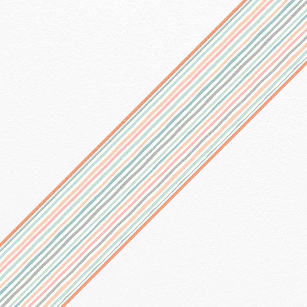 Μπορντούρα τοίχου PASTEL BOHO STRIPES