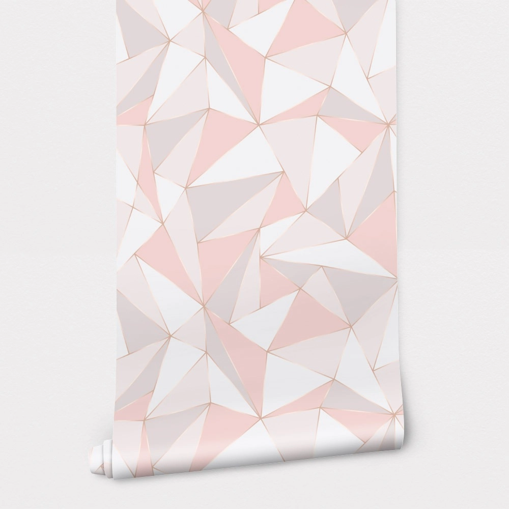 Αυτοκόλλητη Ταπετσαρία τοίχου PASTEL TRIANGLES PATTERN