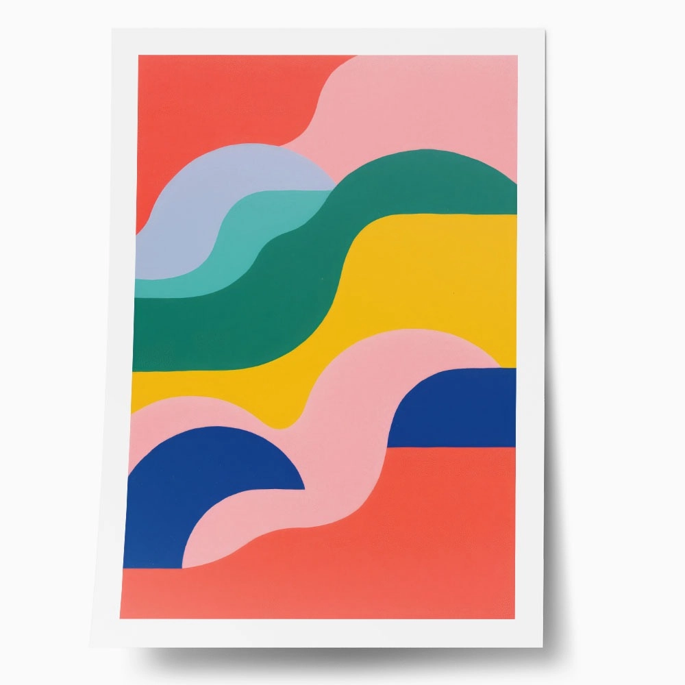 Πόστερ PASTEL ABSTRACT PATTERN