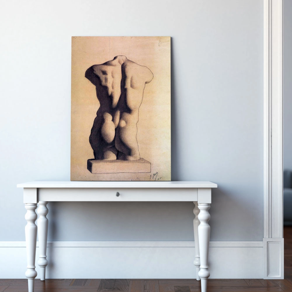 Πινακας σε καμβά PICASSO - PLASTER MALE TORSO