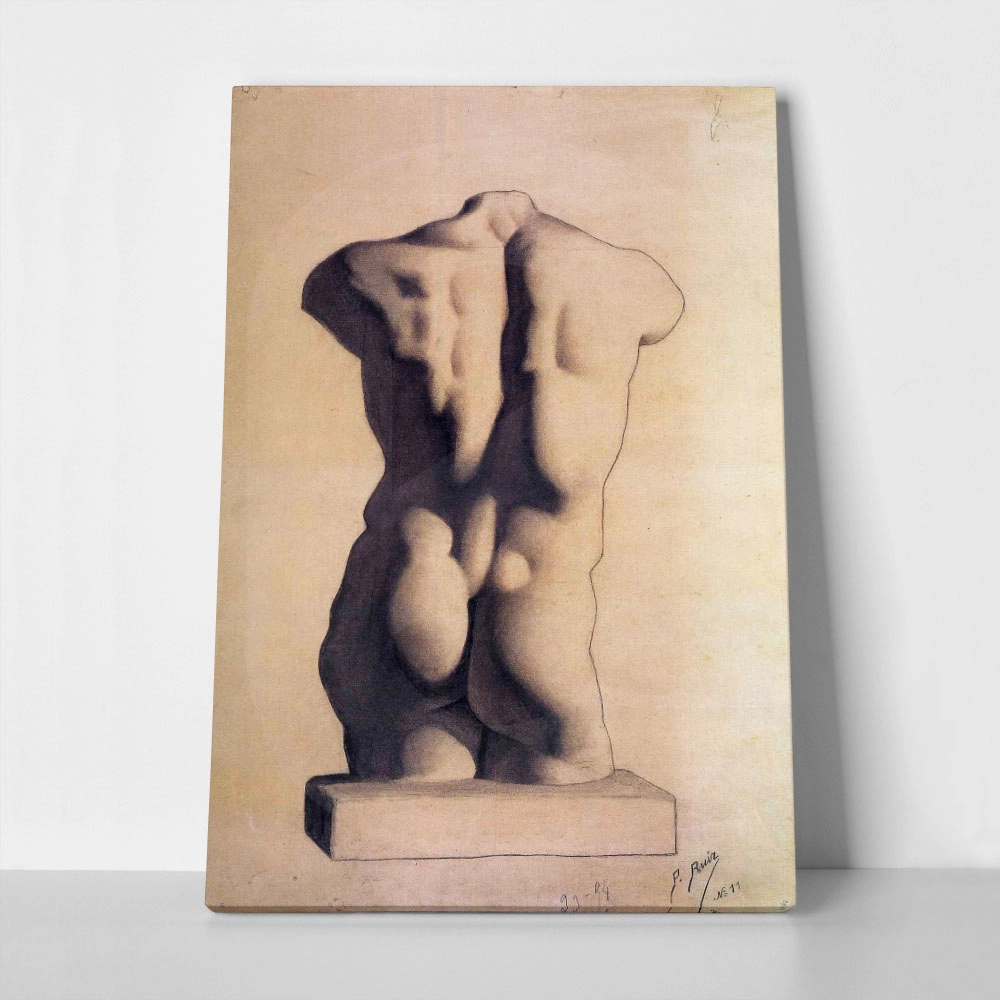 Πινακας σε καμβά PICASSO - PLASTER MALE TORSO