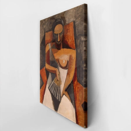 Πινακας σε καμβά PICASSO - WOMAN WITH A FAN - Pablo Picasso Sticky 3