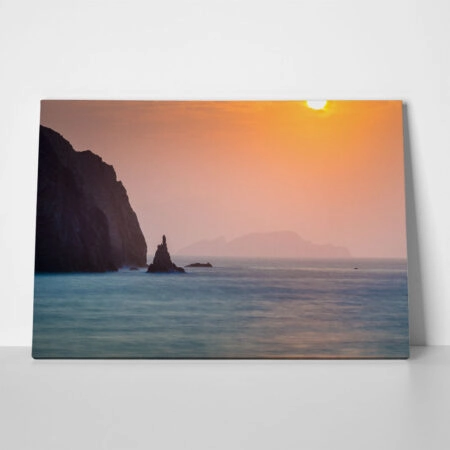 Πινακας σε καμβά POLLONIA BEACH MILOS - Νησια