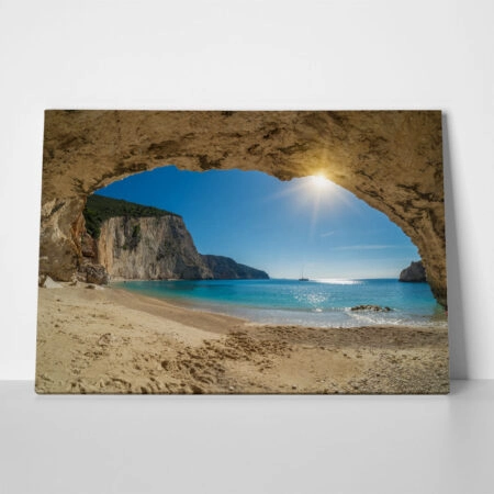 Πινακας σε καμβά PORTO KATSIKI LEFKADA - Παραλιες