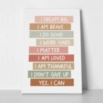 Πινακας σε καμβά POSITIVE THINKING
