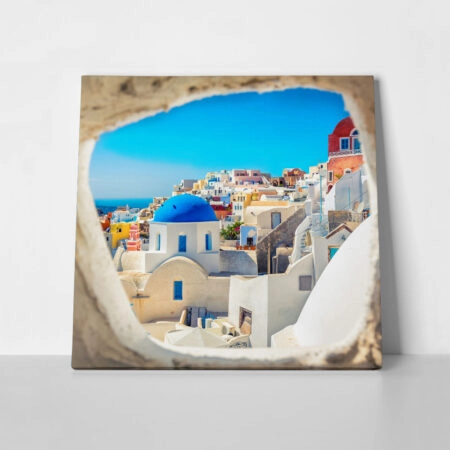 Πίνακας Τετράγωνος SANTORINI CHURCH 3 - Νησια