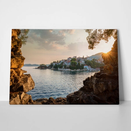 Πινακας σε καμβά SKIATHOS HARBOR - Νησια