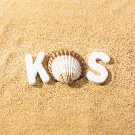 Πινακας σε καμβά SUNSHINE KOS LETTERS - Κοχυλια Sticky 4