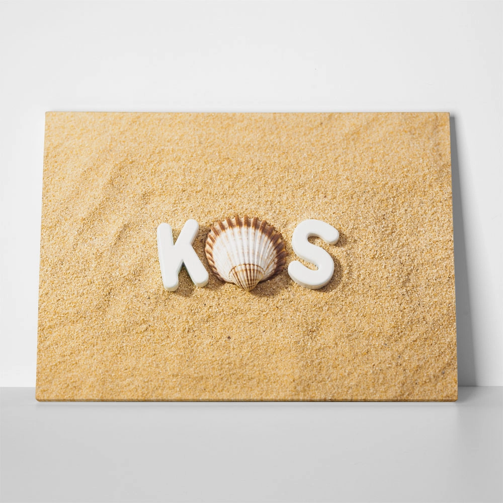 Πινακας σε καμβά SUNSHINE KOS LETTERS