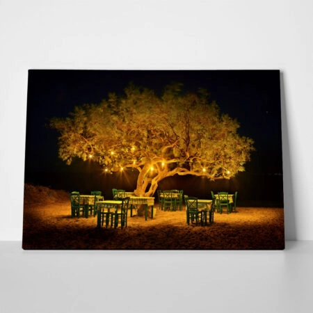 Πινακας σε καμβά TAVERN IN NAXOS - Food and Drink