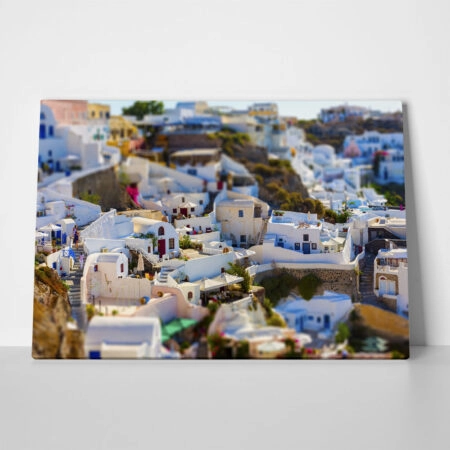 Πινακας σε καμβά TILT SHIFT SANTORINI ISLAND - Νησια