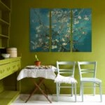 Τρίπτυχος Πινακας VAN GOGH ALMOND BLOSSOM