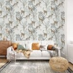 Αυτοκόλλητη Ταπετσαρία τοίχου VINTAGE LEOPARD PATTERN
